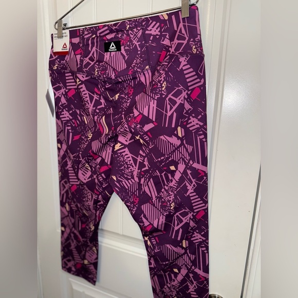 Reebok Purple Geometric Leggings - Picture 11 of 11
